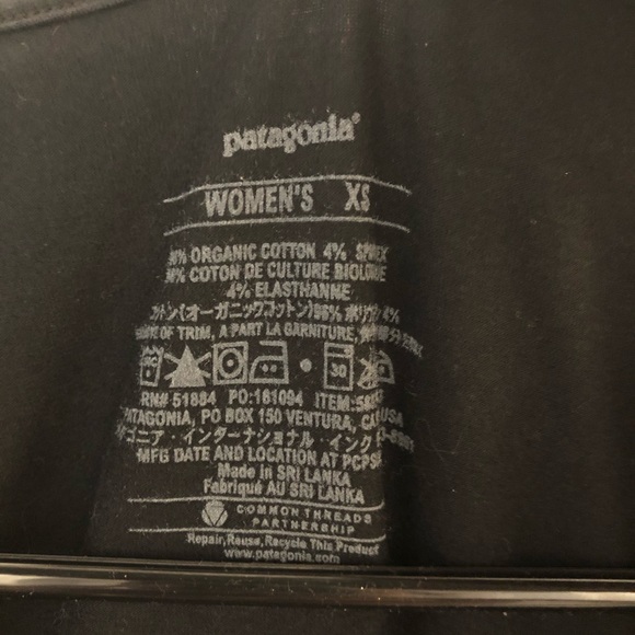 Patagonia Margot 3/4 sleeve black dress xs - Picture 2 of 5